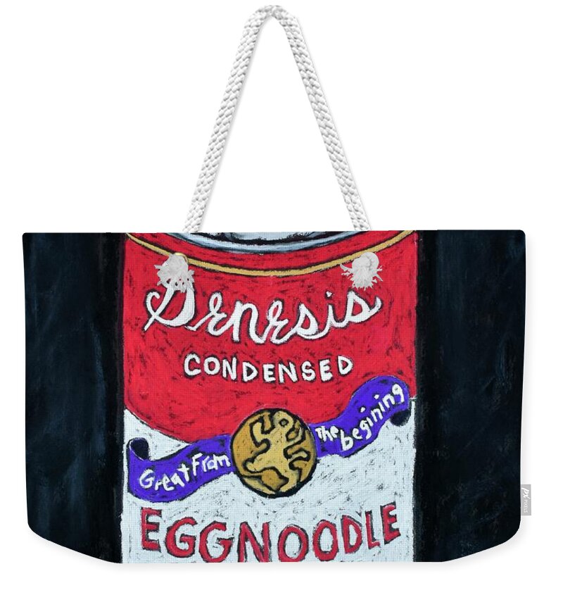 Genesis Weekender Tote Bag featuring the painting Genesis Pop Art by David Hinds