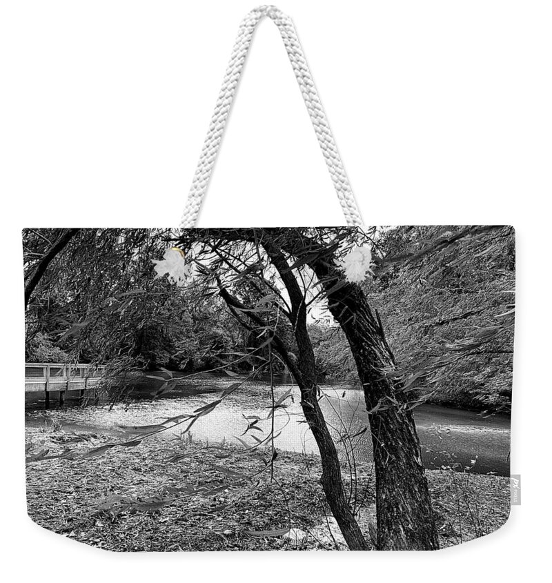 Greenville Weekender Tote Bag featuring the photograph Gentle Breeze in BW by Lee Darnell