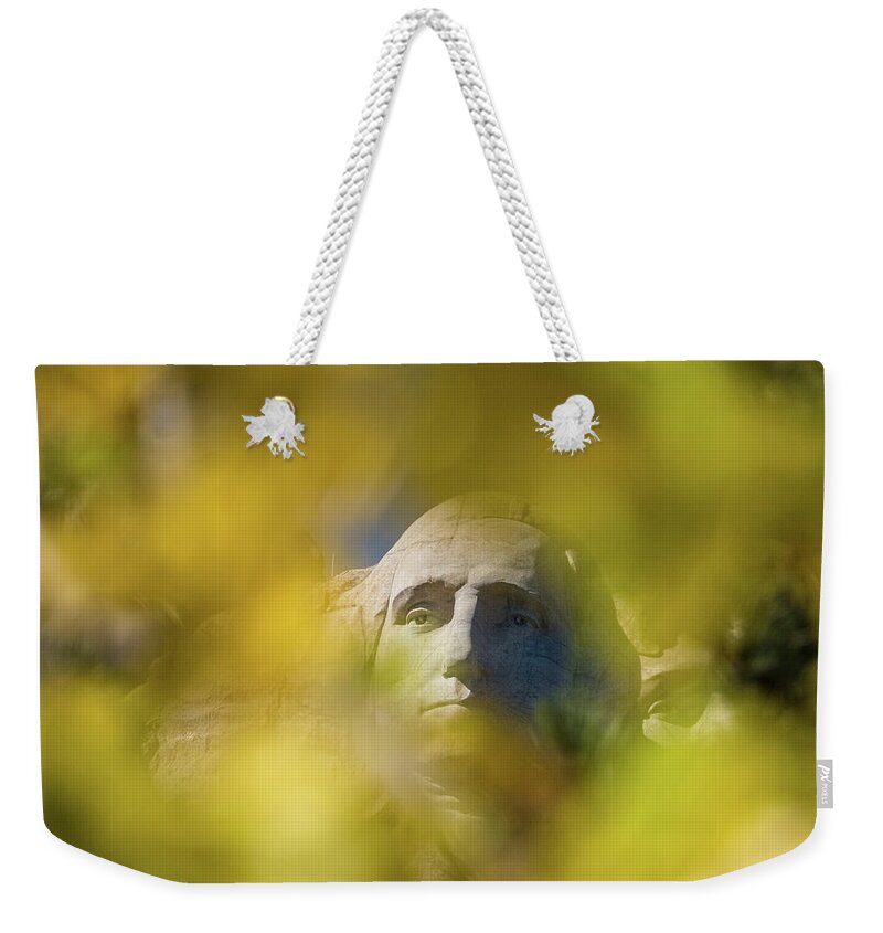 George Washington Mount Rushmore Weekender Tote Bag featuring the photograph George Washington - Mount Rushmore #1 by David Morehead