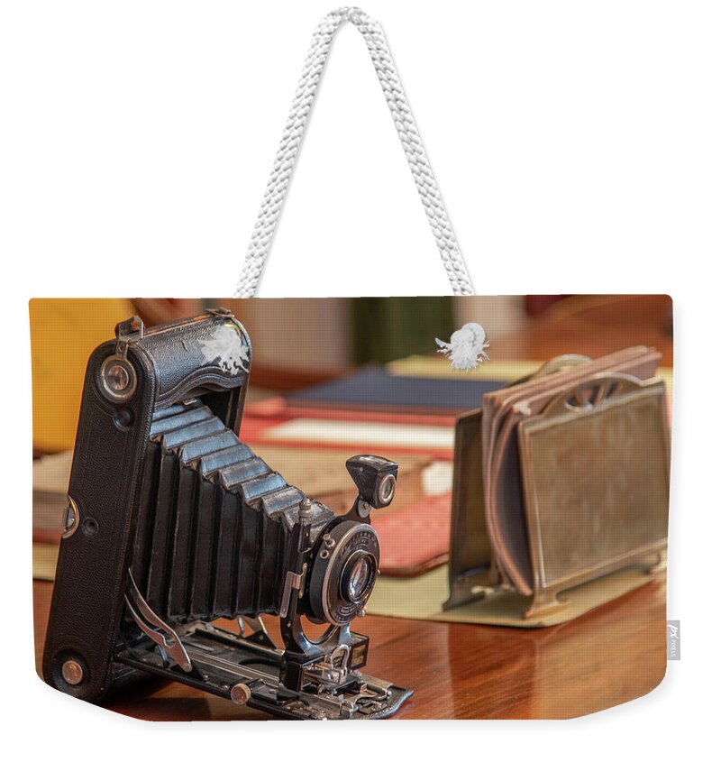 George Eastman. George Eastman House Weekender Tote Bag featuring the photograph George's Camera by Regina Muscarella