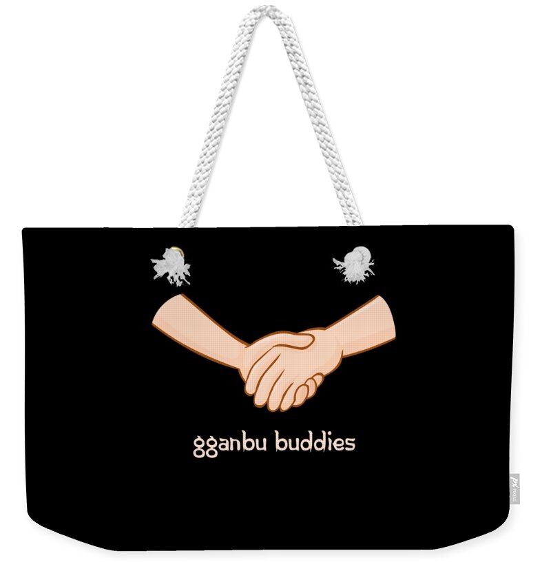 Gganbu Weekender Tote Bag featuring the digital art Gganbu Buddies by Flippin Sweet Gear