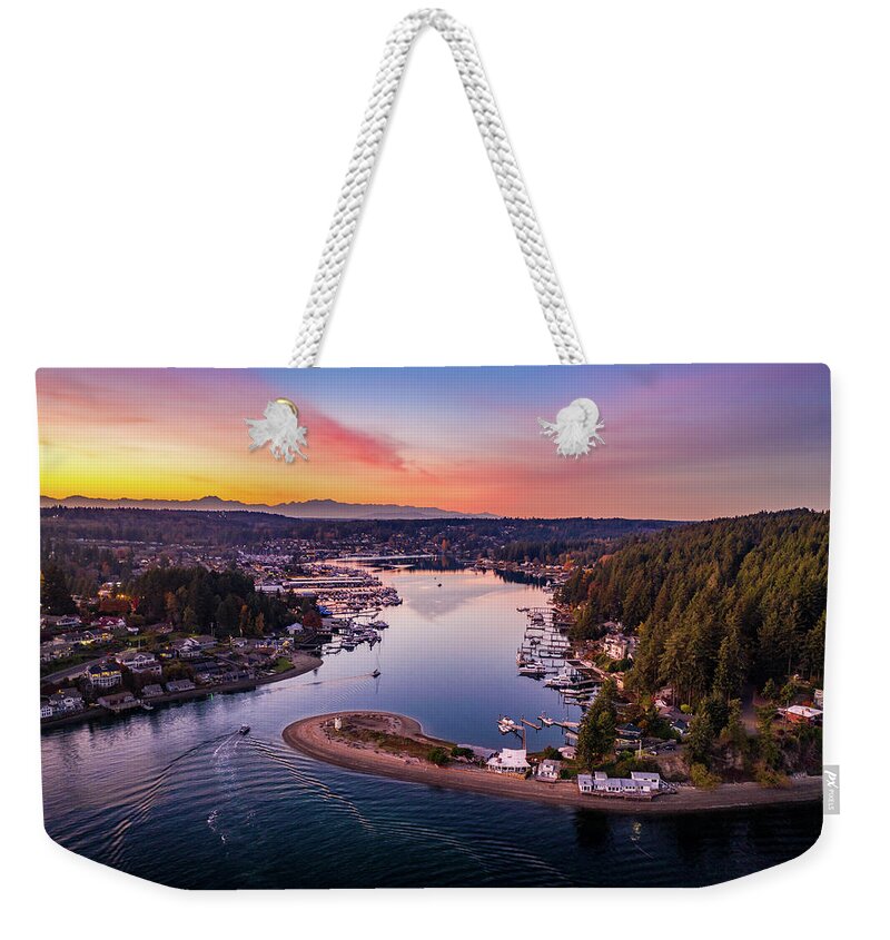Drone Weekender Tote Bag featuring the photograph GH Light 4 by Clinton Ward