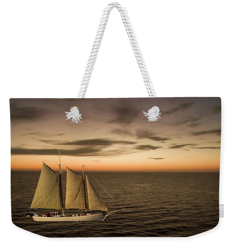Ship Weekender Tote Bag featuring the digital art Ghost Ship by R C Fulwiler
