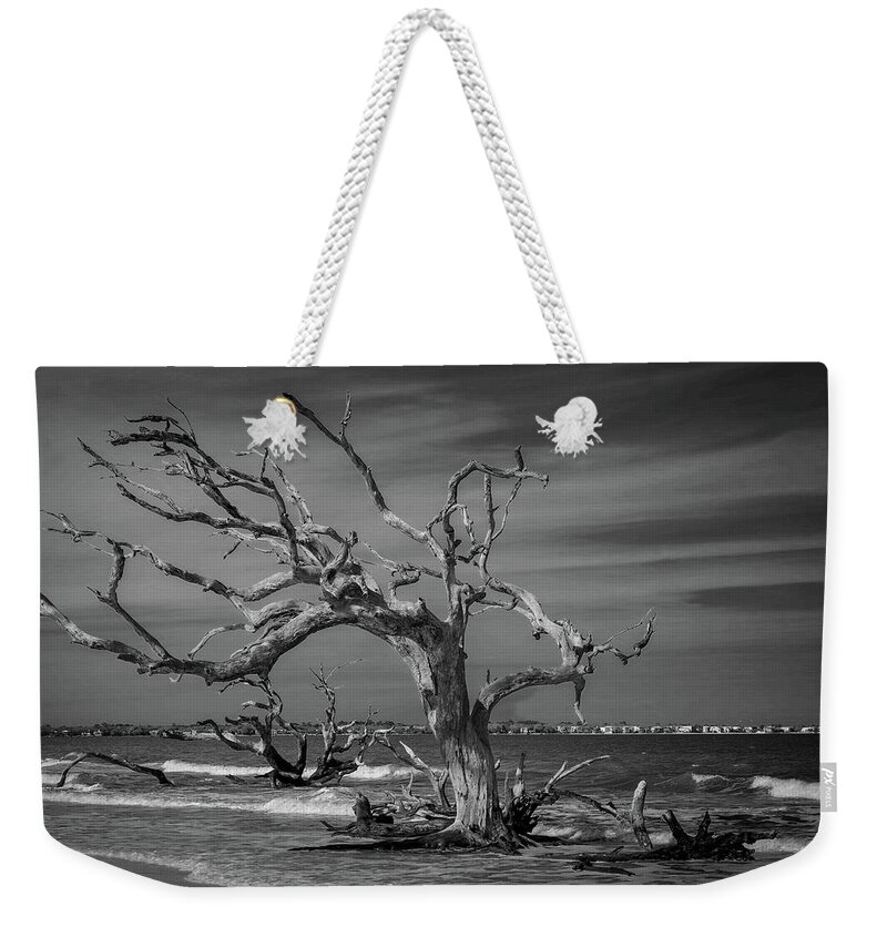 Monochrome Weekender Tote Bag featuring the photograph Ghost Tree by Stephen Sloan