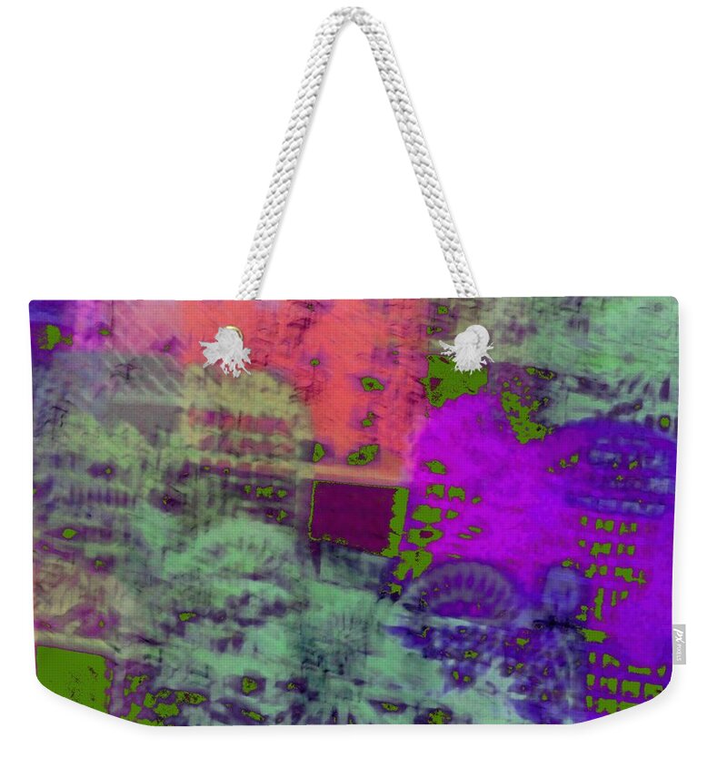 Abstract Weekender Tote Bag featuring the digital art Ghosts of Antiquity by T Oliver