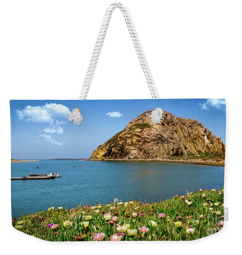 23 Million Years Old Weekender Tote Bag featuring the photograph Gibraltar of the Pacific-- Morro Rock by David Levin
