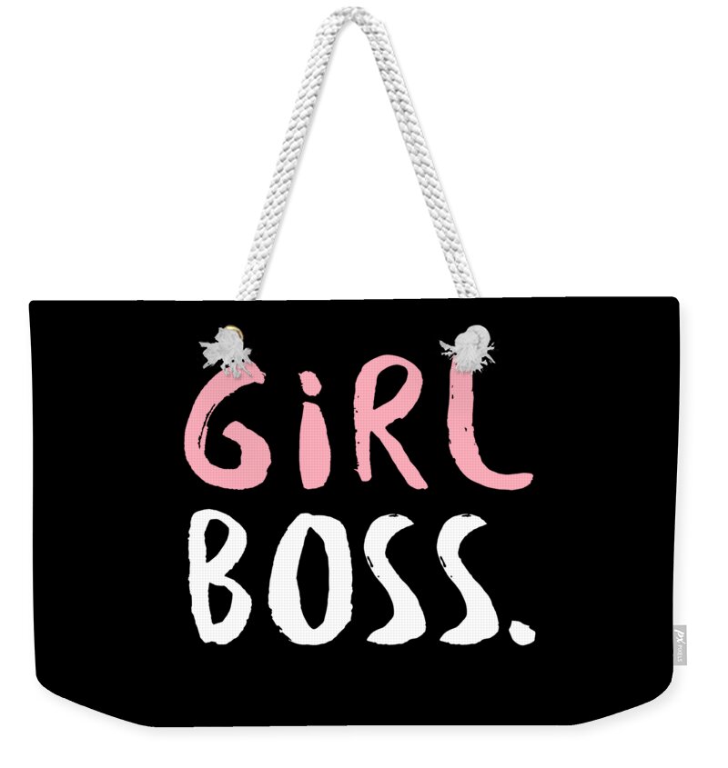 Entrepreneur Weekender Tote Bag featuring the digital art Girl Boss by Jacob Zelazny