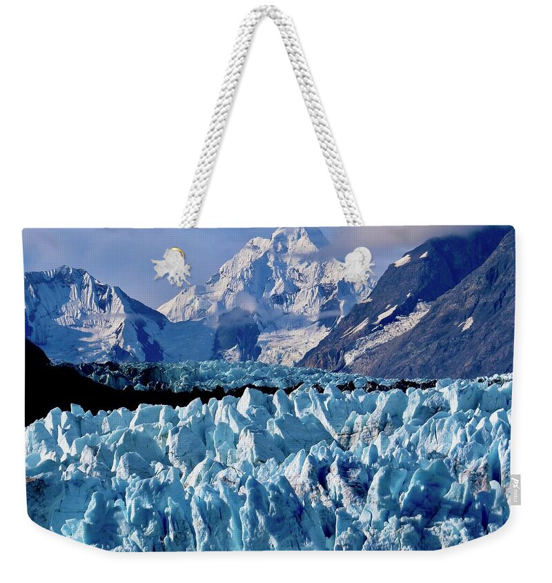 Alaska Weekender Tote Bag featuring the photograph Glacier Bay 9 Photograph by Kimberly Walker