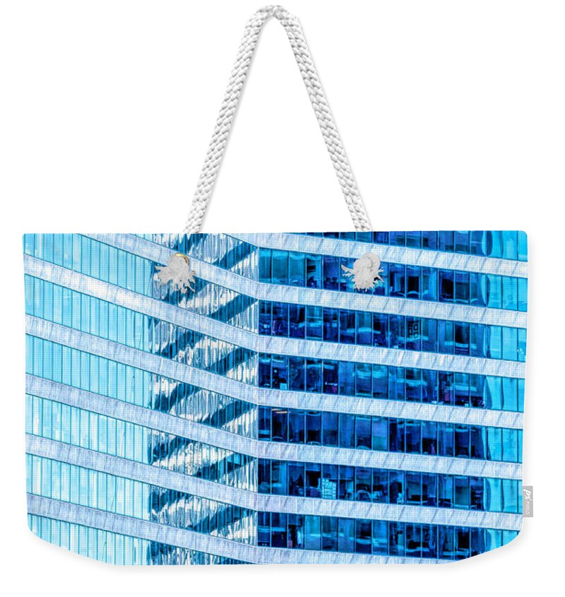 Reflections Weekender Tote Bag featuring the photograph Glass On Glass by Frances Ann Hattier