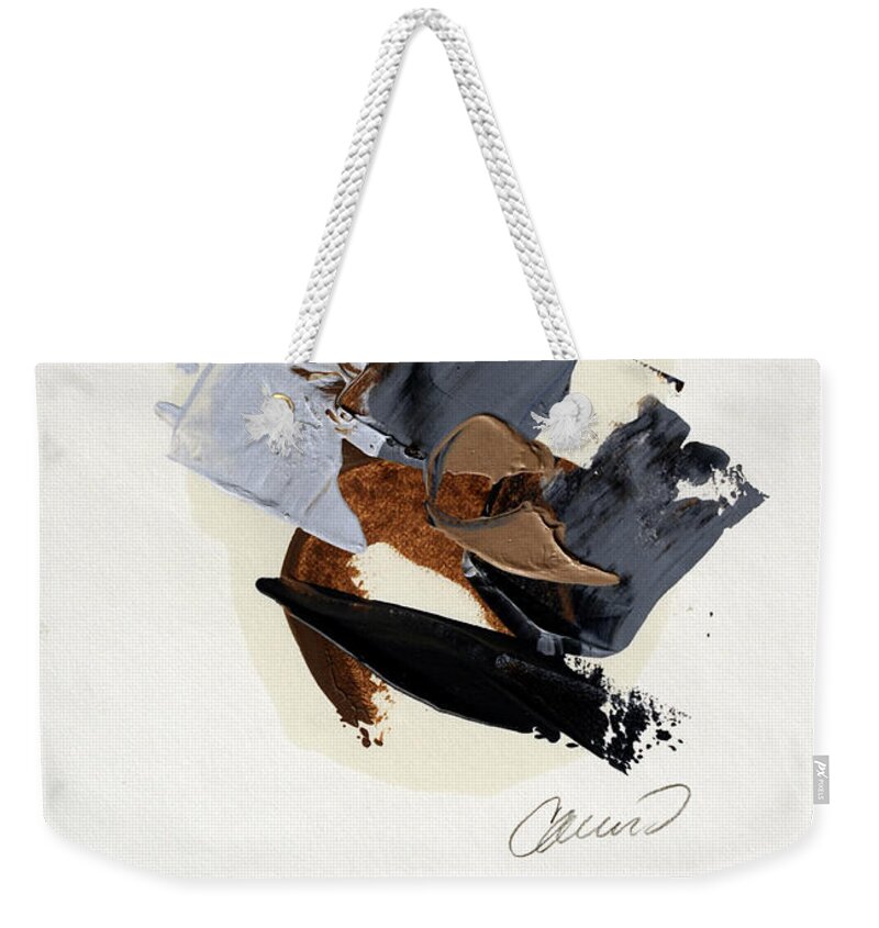 Pallet Point Weekender Tote Bag featuring the painting Global Crossroads #2 by Craig Morris