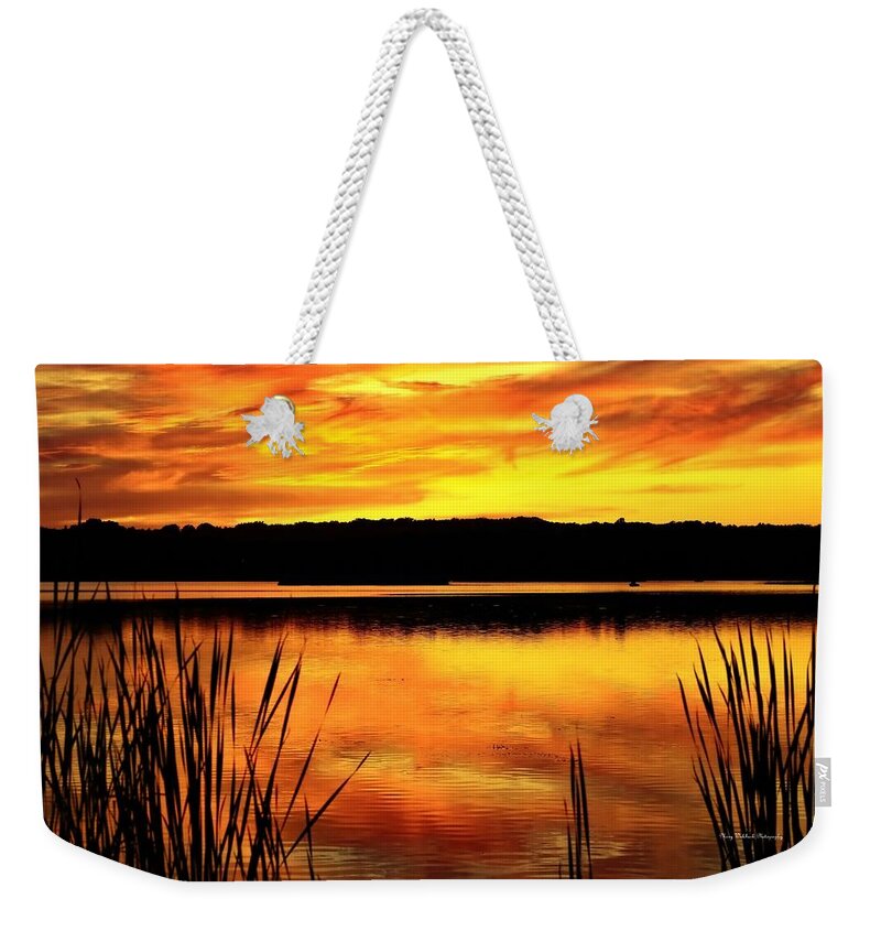 Sunset Weekender Tote Bag featuring the photograph Glorious Sunset by Mary Walchuck