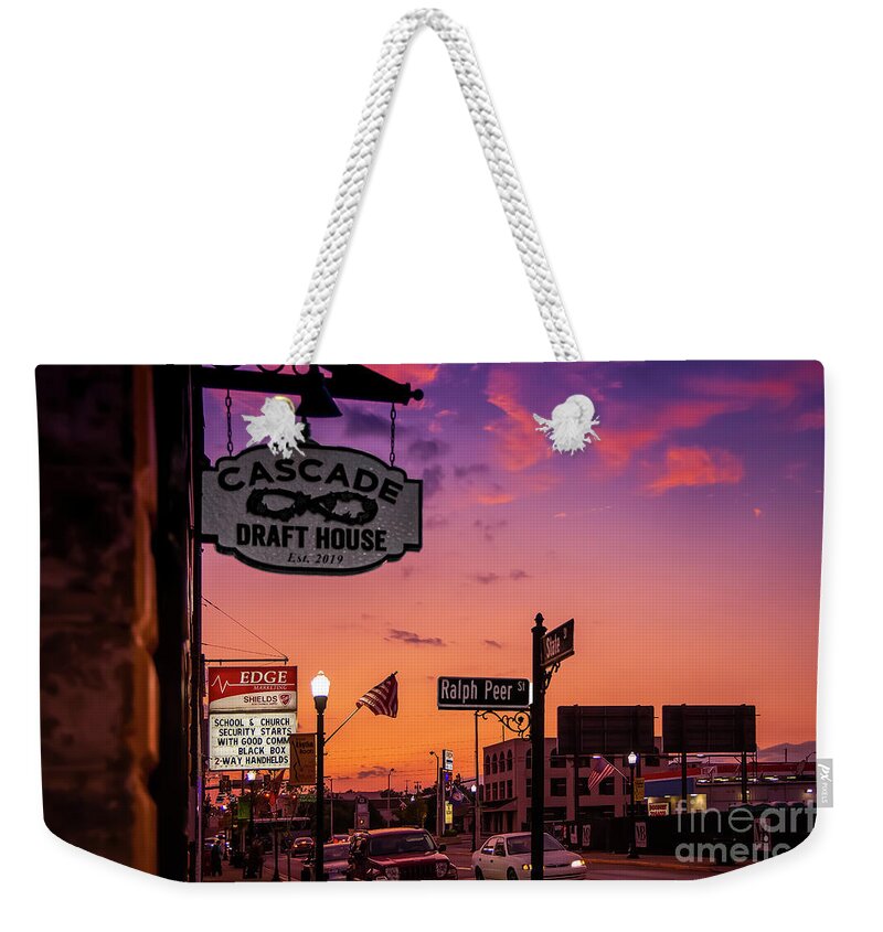 Sunset Weekender Tote Bag featuring the photograph Glorious Sunset on State by Shelia Hunt