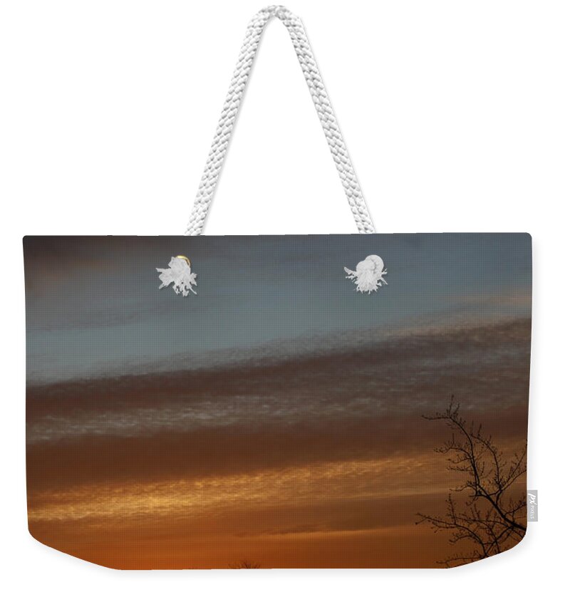 Morning Weekender Tote Bag featuring the photograph Glory of the Morning February 6 2021 by Miriam A Kilmer