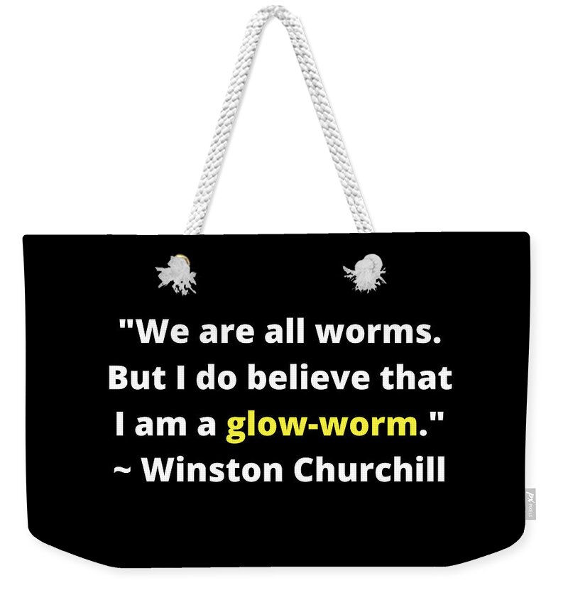 Winston Weekender Tote Bag featuring the digital art Glow-Worm by Lee Darnell