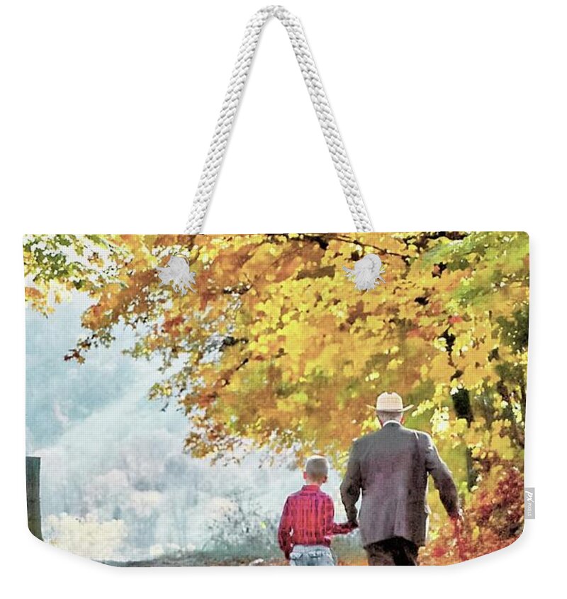 Grandfather Weekender Tote Bag featuring the photograph Going Home by Randall Dill
