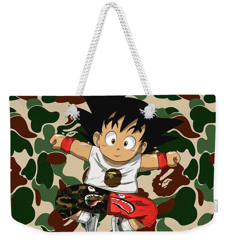 Goku Kids Camo Bape Hypebeast Weekender Tote Bag
