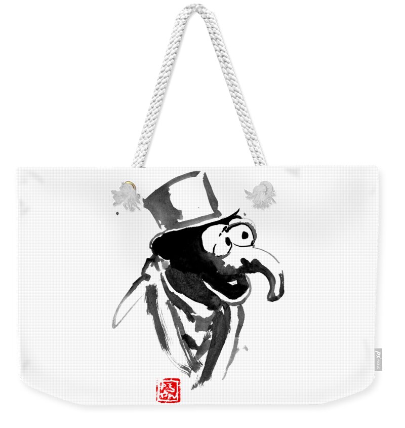 Gonzo Weekender Tote Bag featuring the painting Gonzo by Pechane Sumie