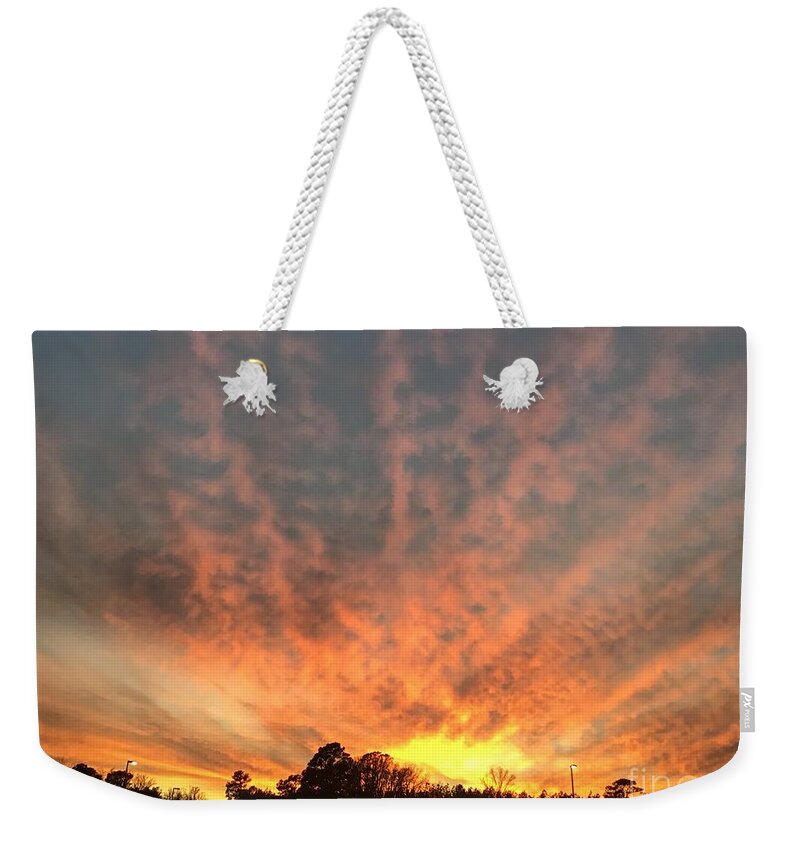 Sunset Weekender Tote Bag featuring the photograph Good Evening Sunset by Catherine Wilson