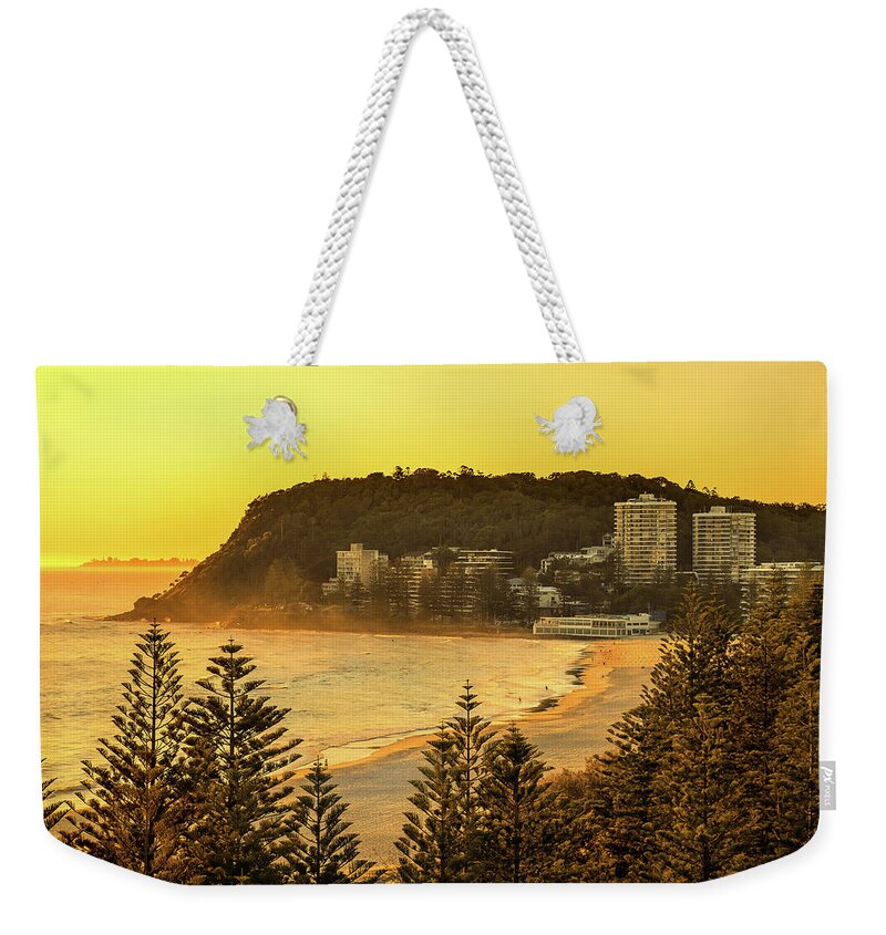 Australian Beaches Weekender Tote Bag featuring the photograph Good Morning Burleigh Heads by Az Jackson