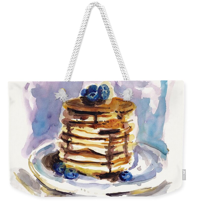 Pancake Weekender Tote Bag featuring the painting Good Morning by George Cret