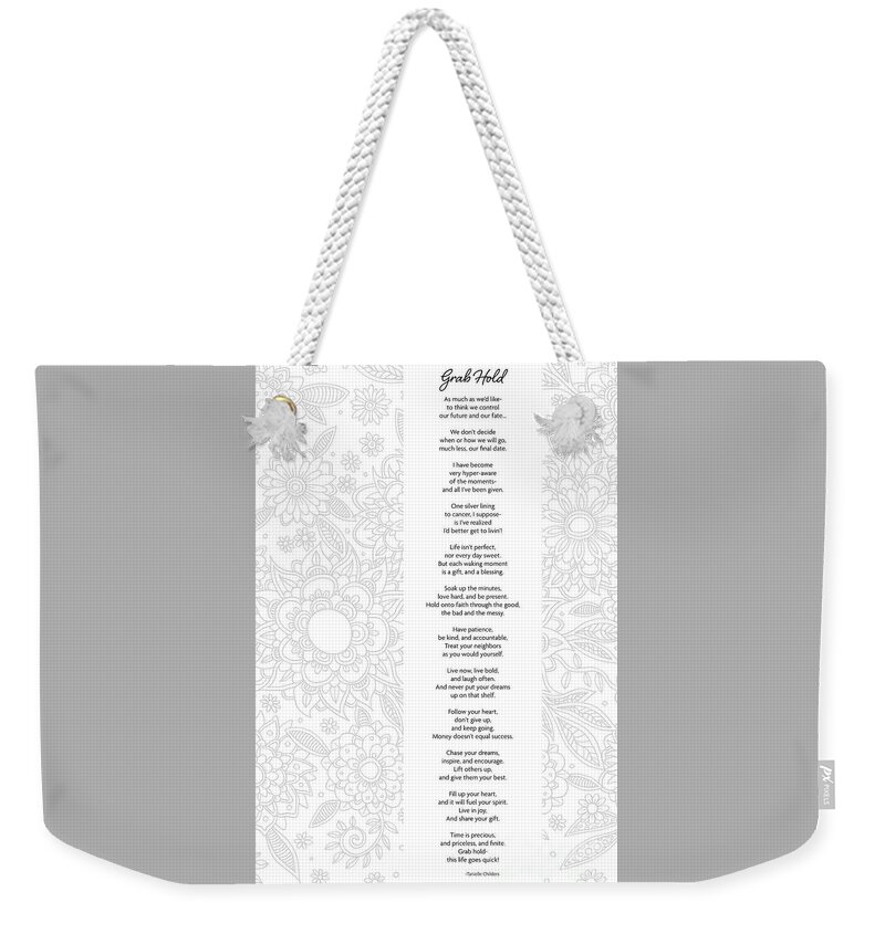 Grab Hold Weekender Tote Bag featuring the digital art Grab Hold by Tanielle Childers