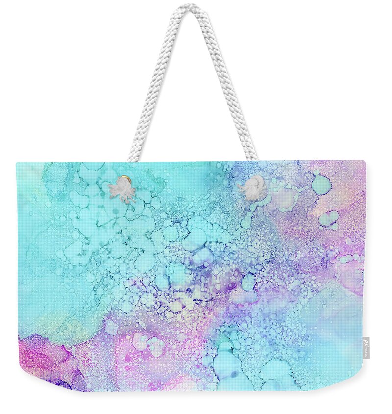 Pink Weekender Tote Bag featuring the painting Grace by Tamara Nelson