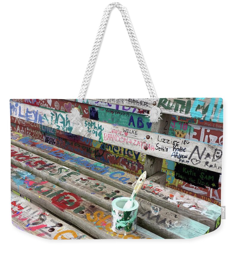 Graffiti Weekender Tote Bag featuring the photograph Graffiti Encouraged by David T Wilkinson