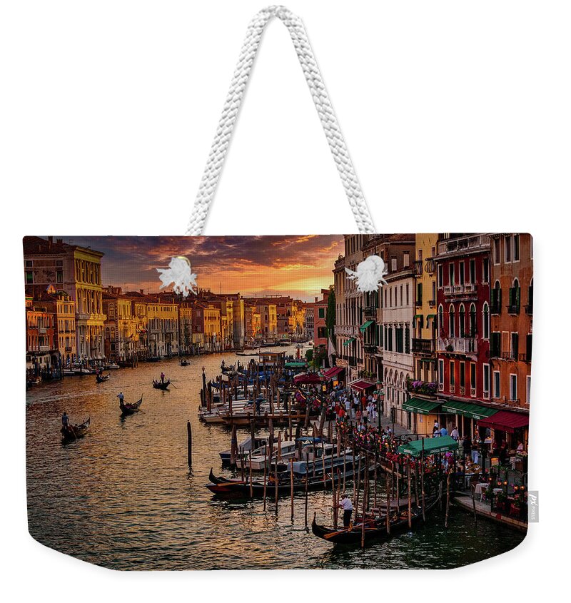 Grand Canal Weekender Tote Bag featuring the photograph Grand Canal #2 by Harry Spitz
