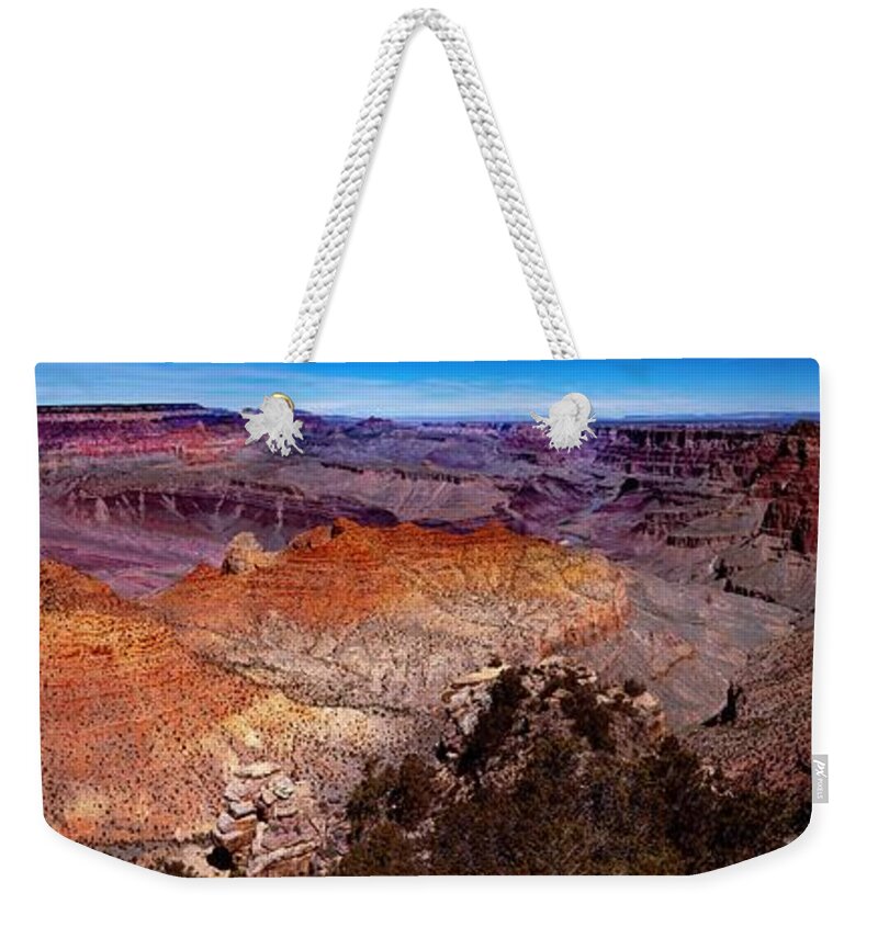 Grand Canyon Weekender Tote Bag featuring the photograph Grand Canyon by Darcy Dietrich