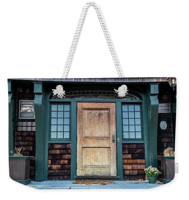 Door Weekender Tote Bag featuring the photograph Grand Entrance by Cathy Kovarik