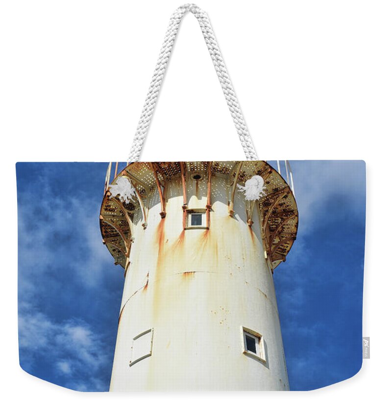 Tower Weekender Tote Bag featuring the photograph Grand Turk Lighthouse by Portia Olaughlin
