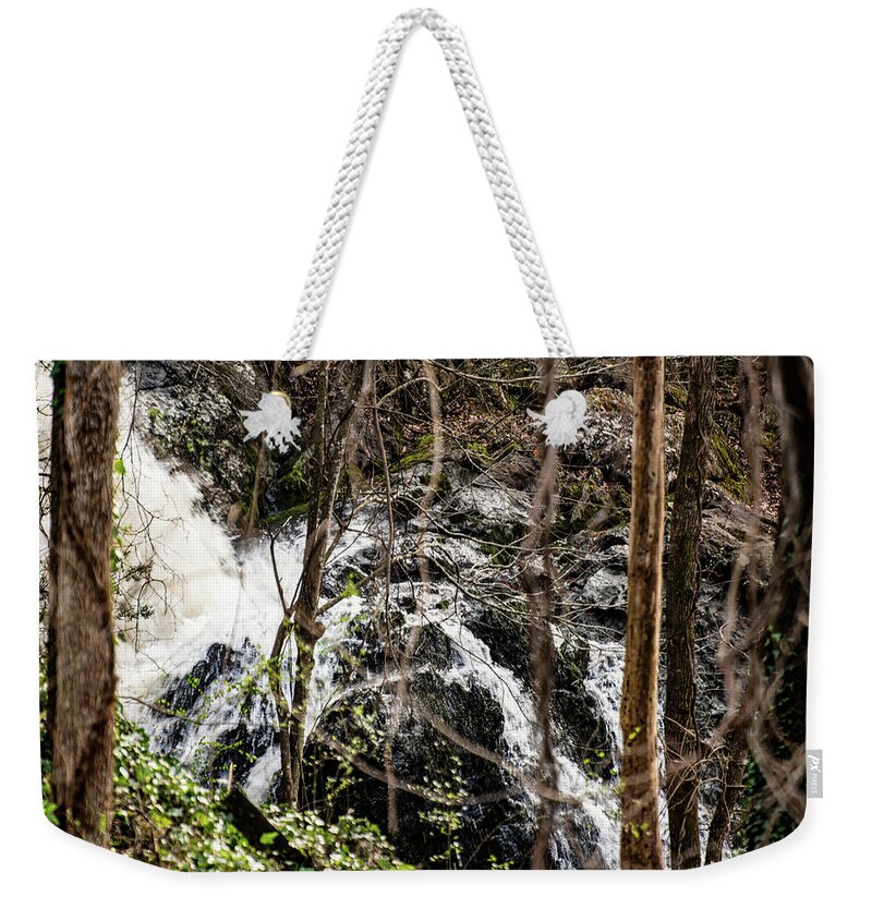 Great Falls Weekender Tote Bag featuring the photograph Great Falls - Rockingham 01 by Flees Photos