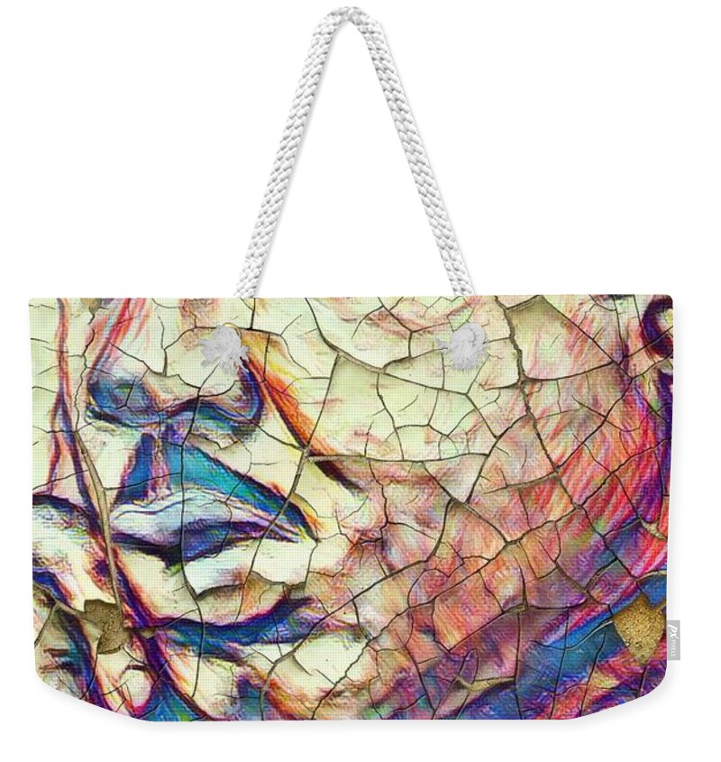  Weekender Tote Bag featuring the mixed media Greatness by Angie ONeal