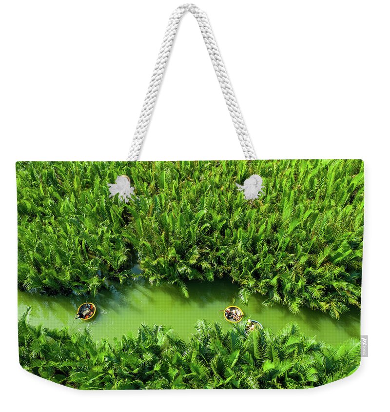 Awesome Weekender Tote Bag featuring the photograph Green Coconut Forest by Khanh Bui Phu