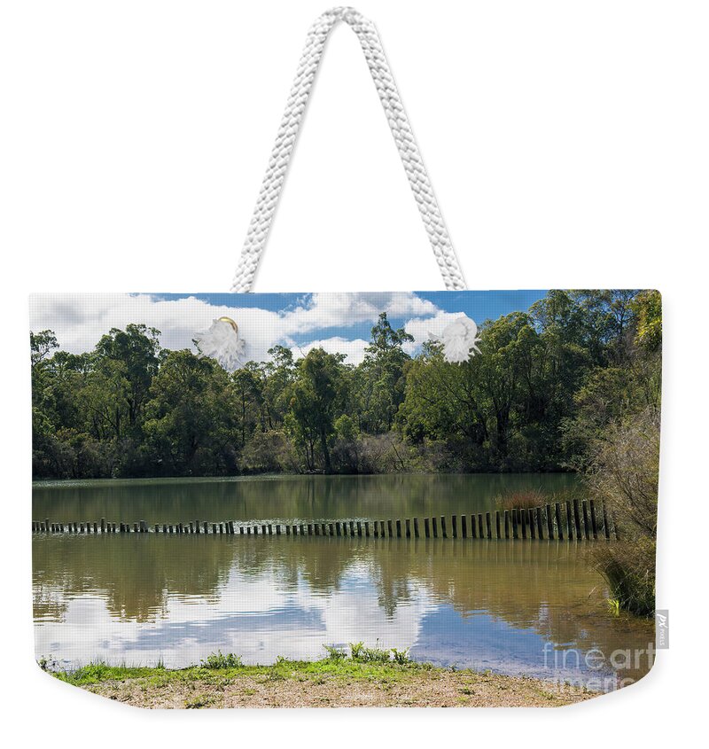 Nature Reserve Weekender Tote Bag featuring the photograph Greenbushes Pool, Western Australia by Elaine Teague