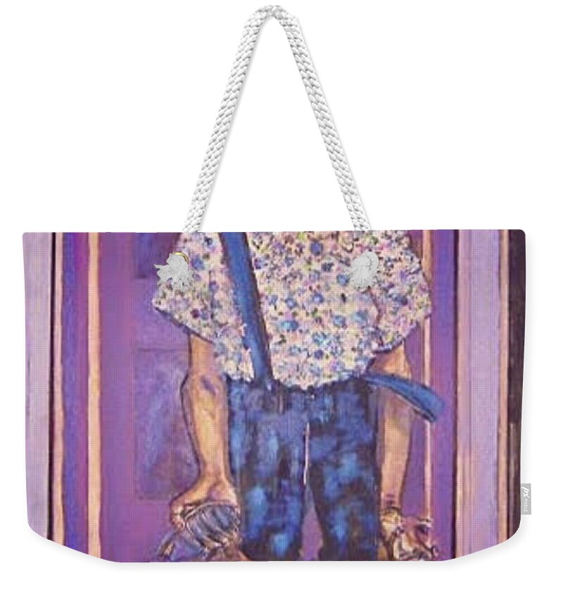 Portrait Weekender Tote Bag featuring the mixed media Grenade by Try Cheatham