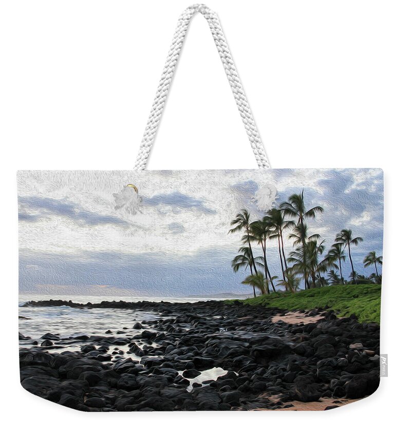 Hawaii Weekender Tote Bag featuring the photograph Grey Sunset Painting by Robert Carter