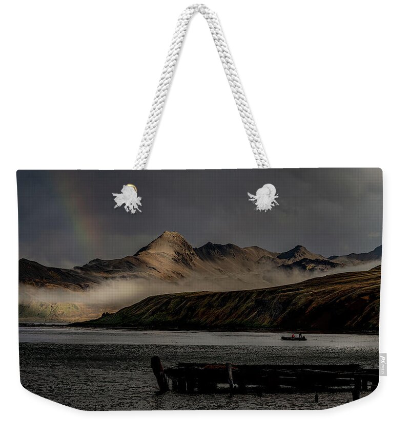  Weekender Tote Bag featuring the photograph Grytviken, South Georgia by Darcy Dietrich