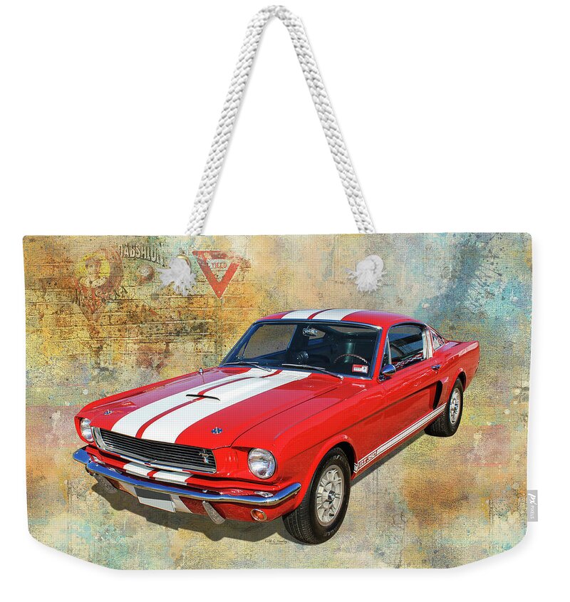 Car Weekender Tote Bag featuring the photograph GT 350 Fastback by Keith Hawley