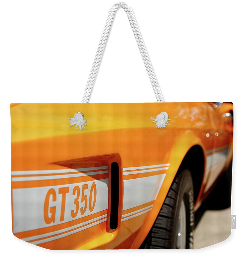 Mustang Weekender Tote Bag featuring the photograph Gt 350 by Lens Art Photography By Larry Trager