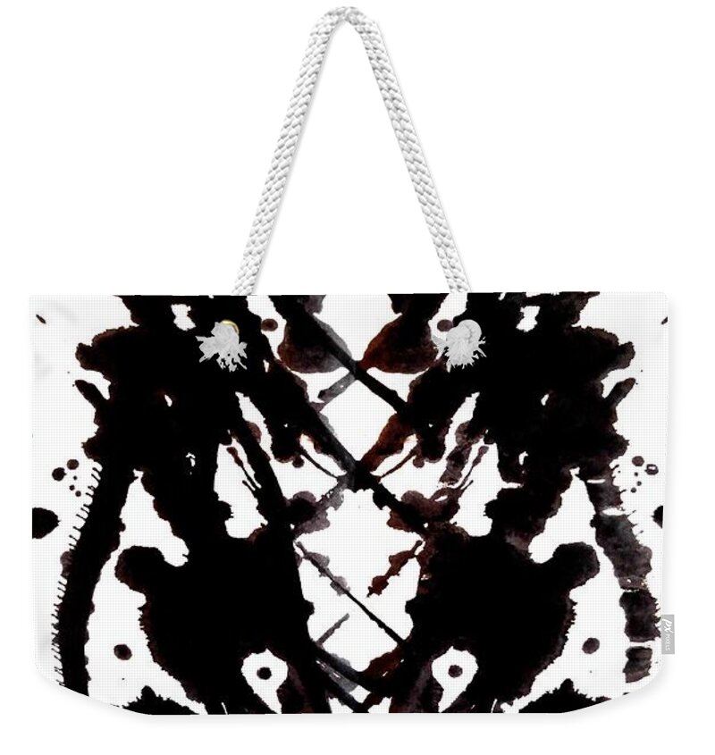 Statement Weekender Tote Bag featuring the painting Guardian Ghoul by Stephenie Zagorski