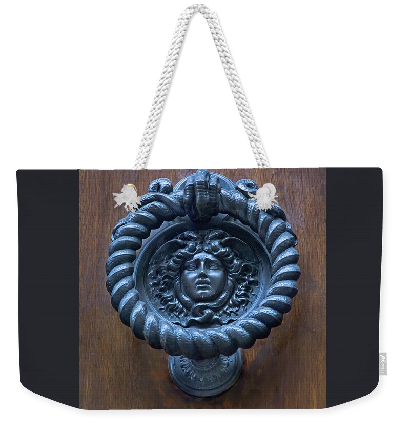 Italy Weekender Tote Bag featuring the photograph Door Knocker 4 by Jill Love