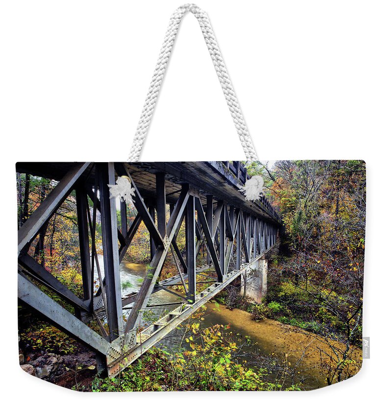Sylamore Creek Weekender Tote Bag featuring the photograph Gunner Pool Recreation Area by William Rainey