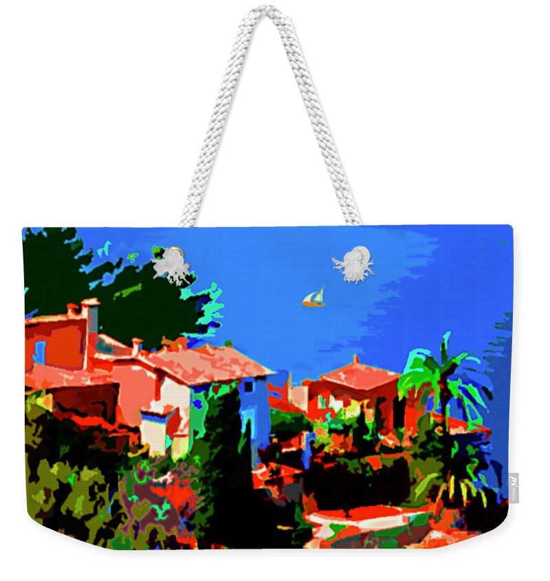 Caribbean Weekender Tote Bag featuring the painting Haiti by CHAZ Daugherty