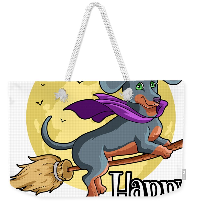 Dachshund Lovers Gift A121t Halloween Custom Dachshund Witch Tote Bag Halloween Dachshund Dog Tote Personalized Dachshund Tote Bag