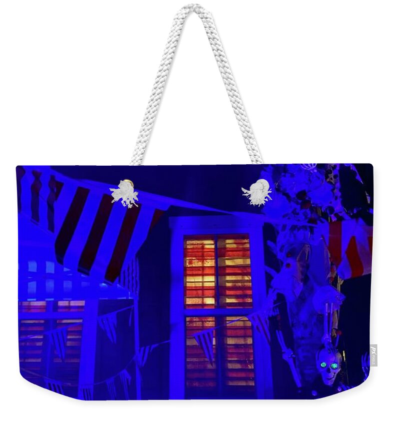 Halloween Weekender Tote Bag featuring the photograph Halloween Window by Flavia Westerwelle