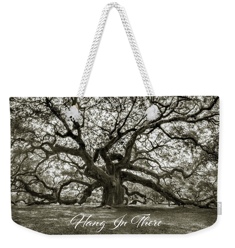 Hang In There Weekender Tote Bag featuring the photograph Hang in There by Norma Brandsberg