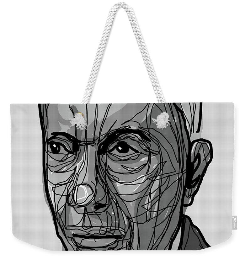 Hans Arp Weekender Tote Bag featuring the digital art Hans Arp by Creative Spirit
