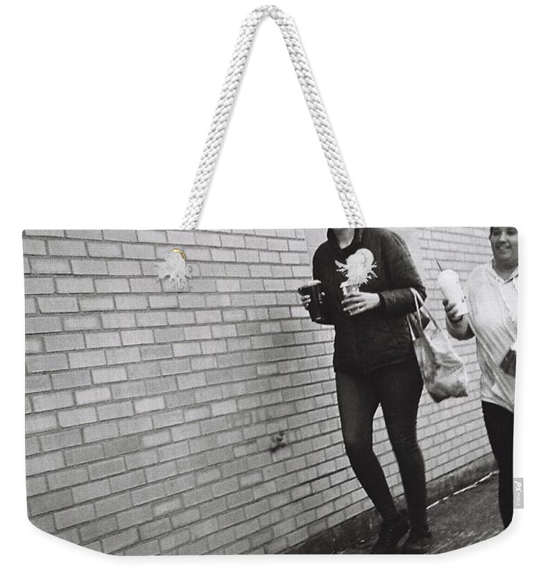 Street Photography Weekender Tote Bag featuring the photograph Happy Refreshments by Chriss Pagani