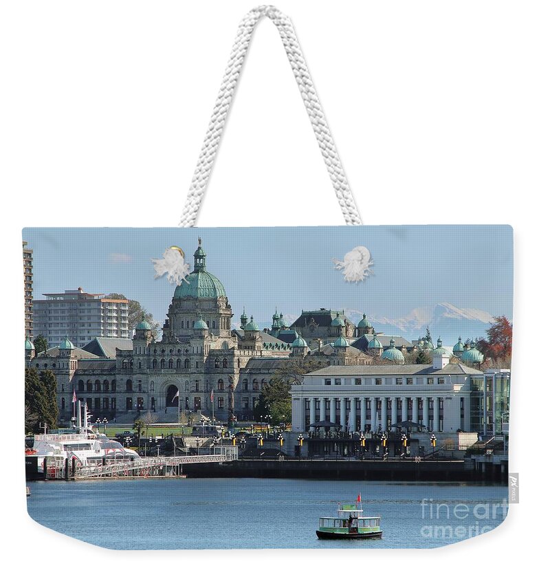 Harbour Ferry Weekender Tote Bag featuring the photograph Harbour Ferry by Kimberly Furey